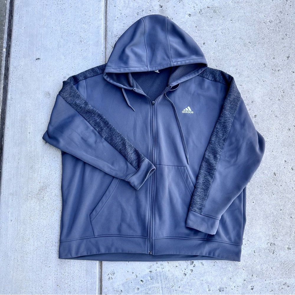 Men’s ADIDAS zip up hoodie 2XL - Picture 2 of 8